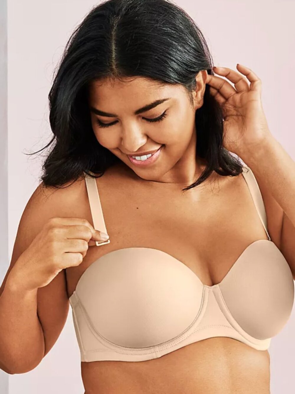 Wacoal 854119 Red Carpet Convertible Strapless Underwire Bra Beige Size 32DD